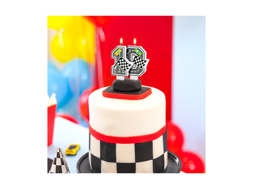 Lumânare numerică Racing - 0 - 7 cm - 1 buc.