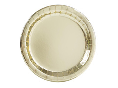 Farfurii de hârtie aurii - 23 cm - 8 buc.