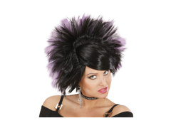 Rock Princess peruca negru și violet