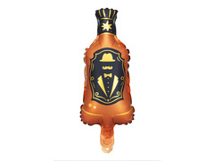 Balon cu folie sticla de whisky - 27 x 12 cm - 1 buc.