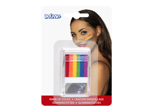 Baston de vopsea facială Rainbow - 6in1