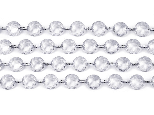 Ghirlandă de cristal - transparentă - 1 m - 1 buc.