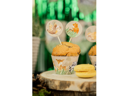 Picuri pentru tort Animale de pădure - 6 buc.