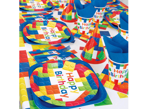 Plăci de aniversare Blocuri - 23 cm - 8 buc.