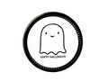 Farfurii de Halloween Merry Ghost - 18 cm - 6 buc.