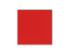 Șervețele cu 3 straturi 33 cm, roșu - 20 buc.