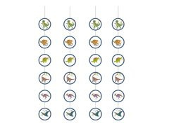 Decorațiuni suspendate dinozauri - 130 cm - 4 buc.