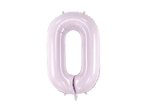 Balon din folie violet numărul 0 - 72 cm - 1 buc.