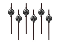 Paie pentru ziua de naștere Spooky Skulls - 6 buc.