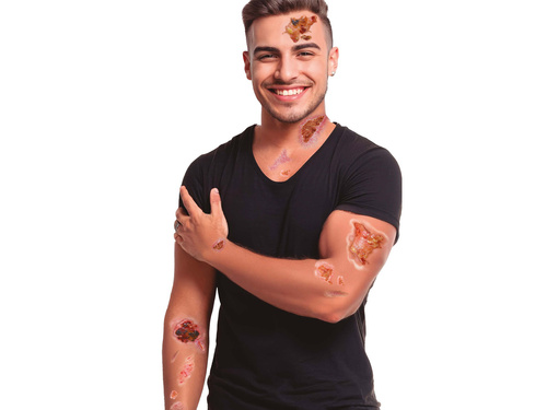 Tatuaje lavabile Halloween Scars - 14 buc.