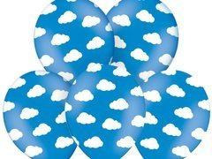 Baloane aniversare Clouds - 30 cm - 6 buc.