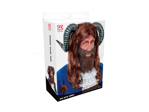 Peruca de bestie cu coarne