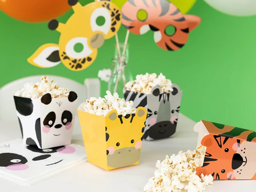 Cutii pentru popcorn Animale - 4 buc.