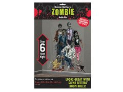 Decor de perete pentru familia zombie - 2 elemente.