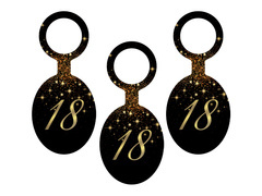 Pandantive spumante cu vodcă pentru a 18-a aniversare - 8 buc.