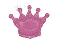 Balon de folie roz Crown - 91 cm - 1 buc.
