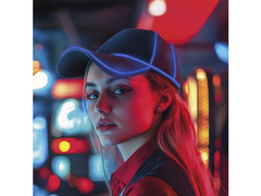 Capac LED albastru - 1 buc.