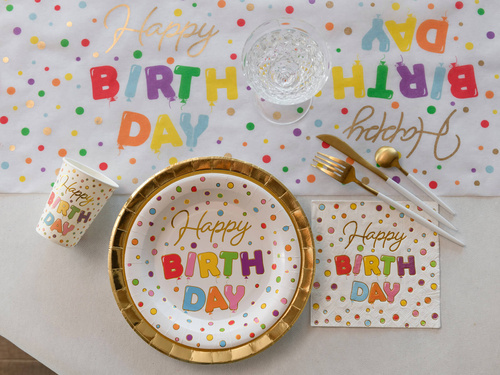 Cupe Happy Birthday - 270 ml - 10 buc.