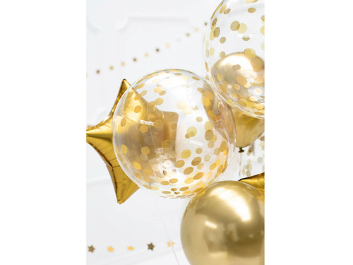 Balon din folie cu puncte aurii - 40 cm - 1 buc.