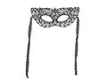 Mască de carnaval din dantelă neagră - 1 buc.