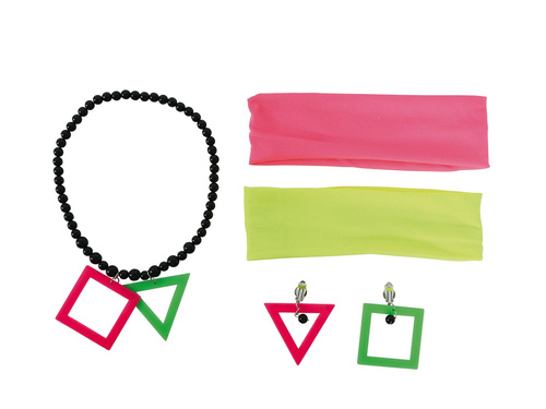 Set de accesorii în stilul anilor '80 - 5 piese.