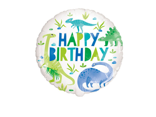 Balon de folie Happy Birthday Dinosaurs - 1 buc.