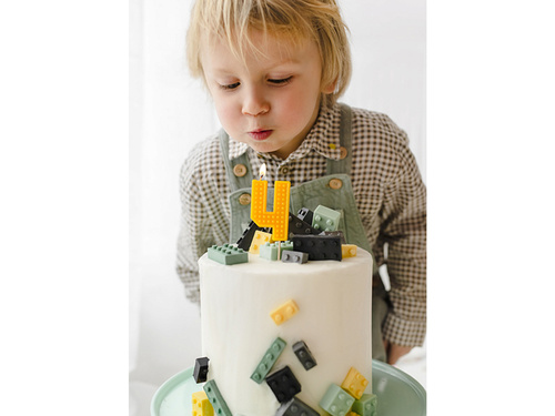 Blocuri numerice cu lumânări - 4 - 1 buc.