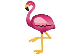 Balon de mers pe jos din folie Flamingo - 86 cm x 172 cm