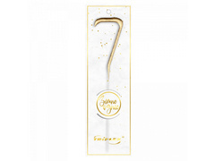 Foc rece numărul 7 aur - 1 buc.