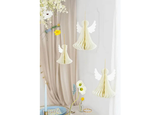 Rozeta înger - decorațiune pentru agățat - 24 cm - 1 buc.