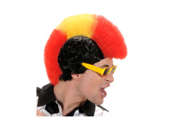 Peruca evantai roșu, galben și roșu - Spania