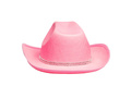 Pălărie de cowboy cu zirconii roz - 1 buc.