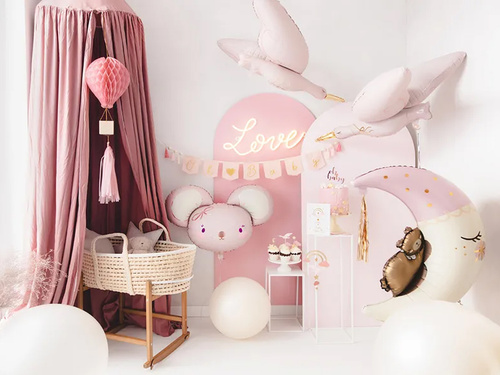 Balon din folie cu luna ursuleț Teddy - 71 x 86 cm - 1 buc.