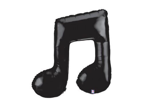 Forma balon de folie Notă negru dublu - 34" - 1 buc.