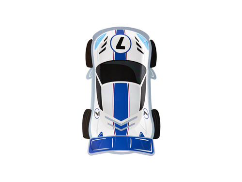 Farfurii de hârtie pentru ziua de naștere Mașini de curse - 23 x 13 cm - 6 buc.