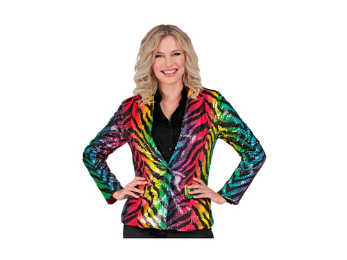 Party Fashion jachetă de petrecere - motiv tigru curcubeu