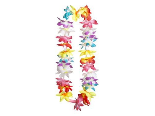 Colier hawaiian LED - curcubeu - 1 buc.