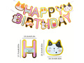 Banner Happy Birthday Cats - 5m - 1 buc.