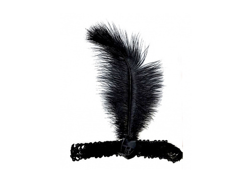 Bentiță retro cu pană neagră cu stilou - 1 buc.