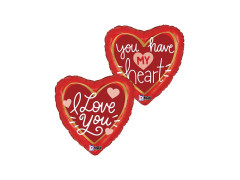 Balon din folie inima te iubesc - 18" - 1 buc.