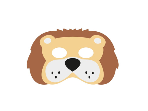 Mască leu din fetru - 1 buc.