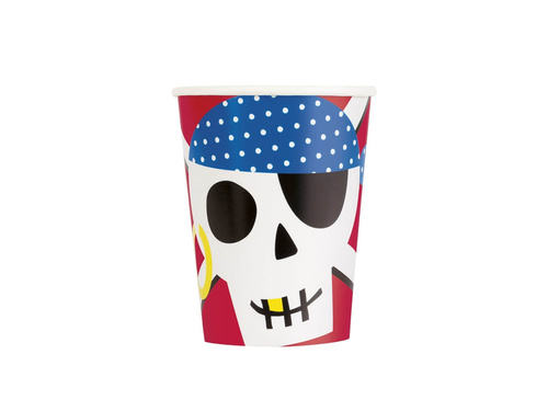 Cupe aniversare Pirates - 266 ml - 8 buc.
