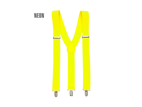 Bretele disco galben neon