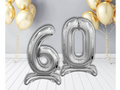 Set de baloane din folie 60 argint - 74 cm