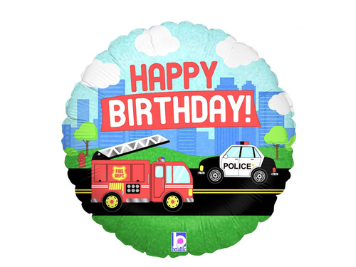 Happy Birthday Cars balon de folie - 46 cm - 1 buc.