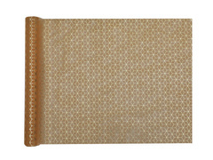 Pânză de masă decorativă cu model auriu - auriu închis - 45 cm x 3 m - 1 buc.