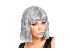 Peruca argintie Glitzy Vegas