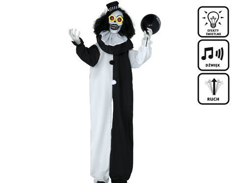 Decor în picioare Clovn Schelet - 170 cm - 1 buc.