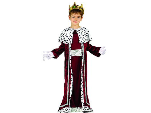 Costum de rege burgundy pentru băiat - 1 buc.