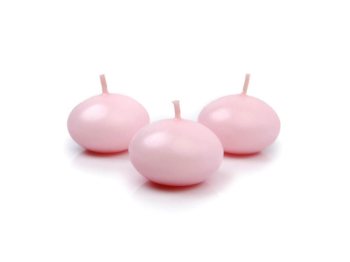 Disc plutitor pentru lumânări, 40mm, roz, 1 buc